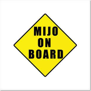 Mijo baby on board latino version Posters and Art